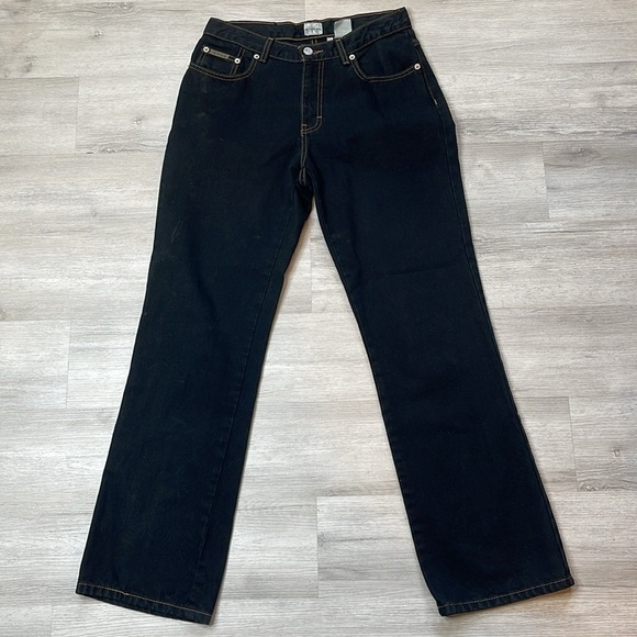 Calvin Klein Five Pocket Boot Leg Jeans Black Size 6 - Picture 1 of 8
